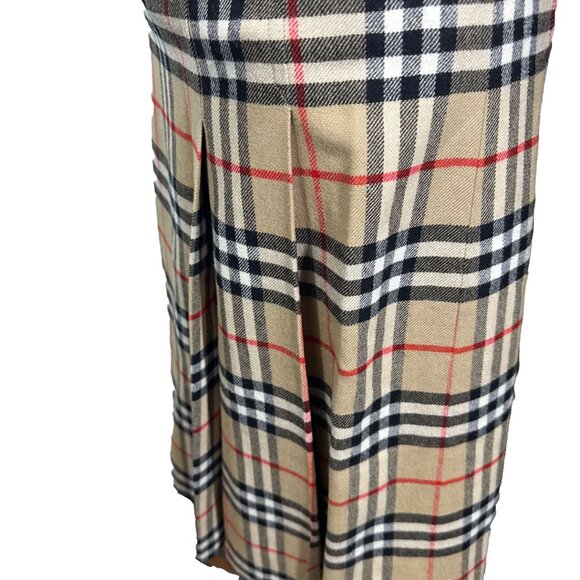 Vintage Burberrys London Nova Check Wool Skirt Size 8 EX Long Made in England - Picture 7 of 13